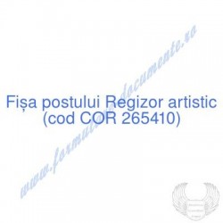 Regizor artistic (cod COR...