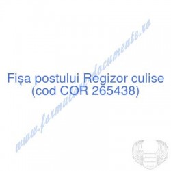 Regizor culise (cod COR...