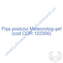 Meteorolog-şef (cod COR...