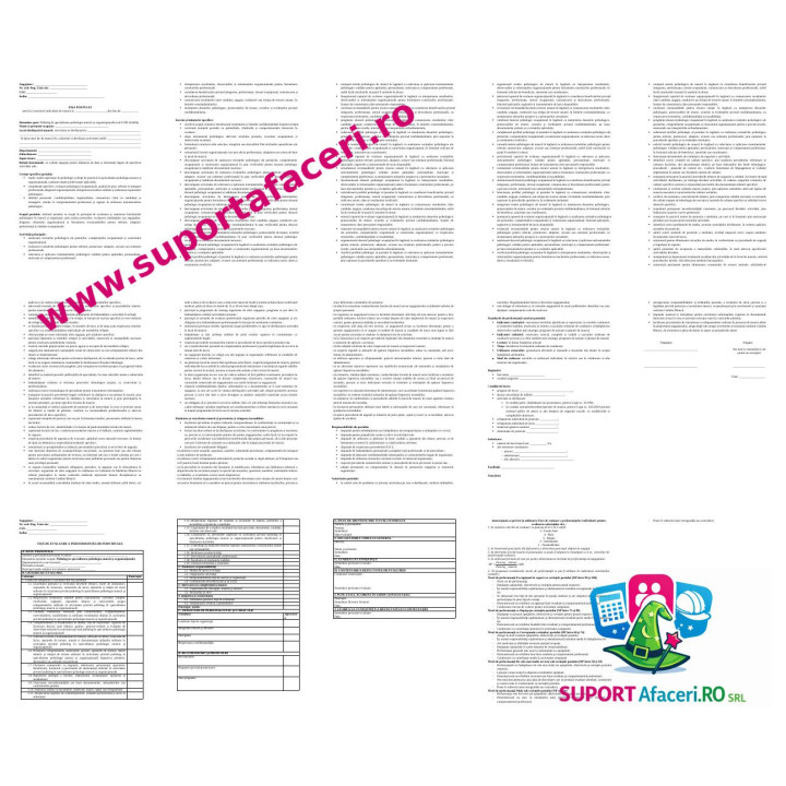 Fișa postului Psiholog în specialitatea psihologia muncii și organizațională – model editabil DOC