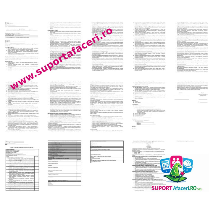 Fișa postului Interpret – model editabil DOC