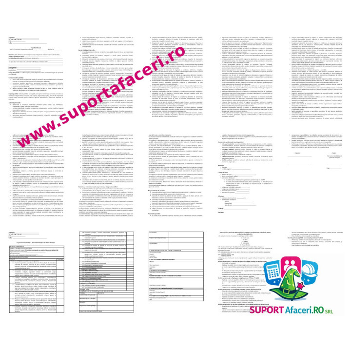 Fișa postului Tehnician mentenanță mecanică echipamente industriale – model editabil DOC