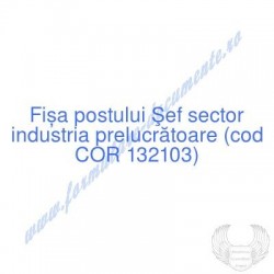 Şef sector industria...