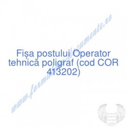 Operator tehnică poligraf...