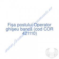 Operator ghişeu bancă (cod...