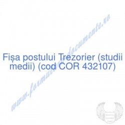 Trezorier (studii medii)...