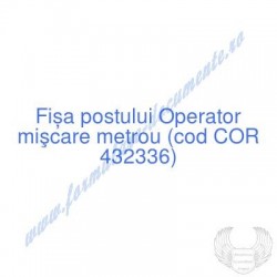 Operator mişcare metrou...