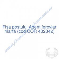 Agent feroviar marfă (cod...