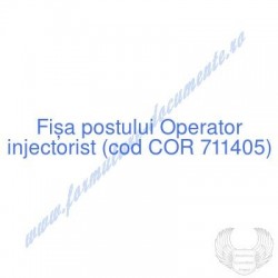 Operator injectorist (cod...