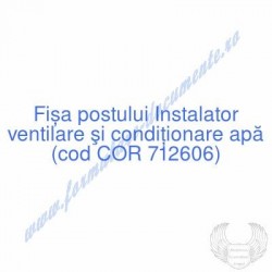 Instalator ventilare şi...