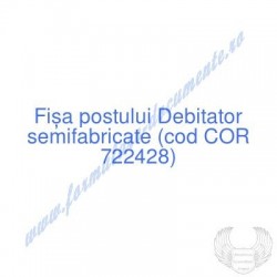 Debitator semifabricate...