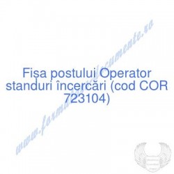 Operator standuri încercări...