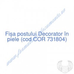 Decorator în piele (cod COR...