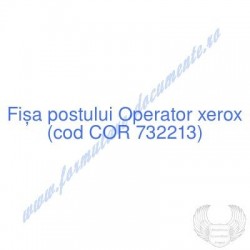 Operator xerox (cod COR...