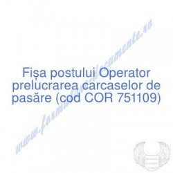 Operator prelucrarea...