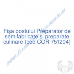 Preparator de semifabricate...