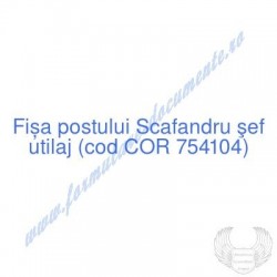 Scafandru şef utilaj (cod...