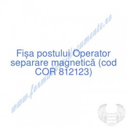 Operator separare magnetică...