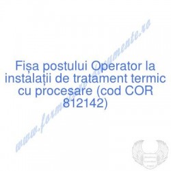 Operator la instalaţii de...