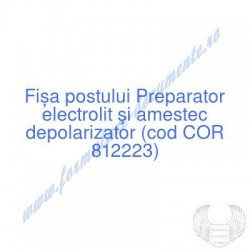 Preparator electrolit şi...