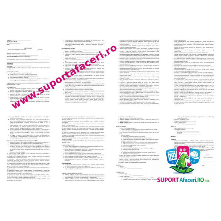 Fișa postului Moașă – model editabil DOC