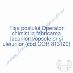 Operator chimist la...