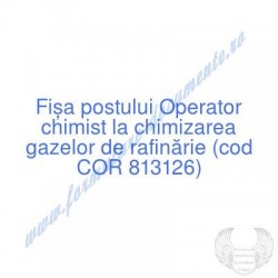 Operator chimist la...