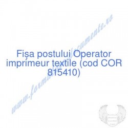 Operator imprimeur textile...