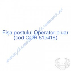 Operator piuar (cod COR...