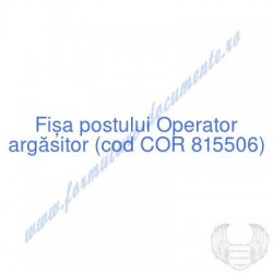 Operator argăsitor (cod COR...