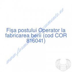 Operator la fabricarea...