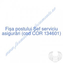 Şef serviciu asigurări (cod...