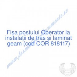 Operator la instalaţii de...