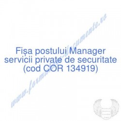 Manager servicii private de...