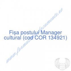 Manager cultural (cod COR...