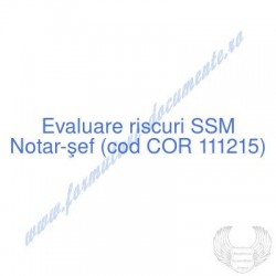 Notar-şef (cod COR 111215)...