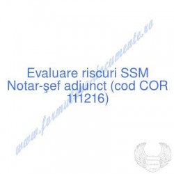 Notar-şef adjunct (cod COR...