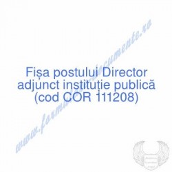 Director adjunct instituţie...