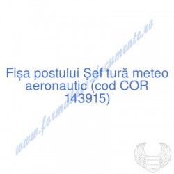 Şef tură meteo aeronautic...