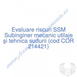 Subinginer mecanic utilaje...