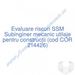 Subinginer mecanic utilaje...