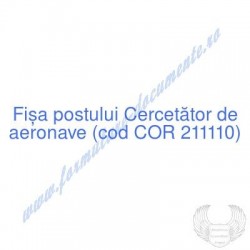 Cercetător de aeronave (cod...