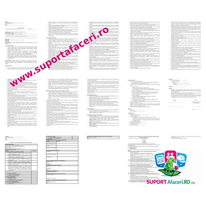Fișa postului Tehnician hidroameliorații – model editabil DOC