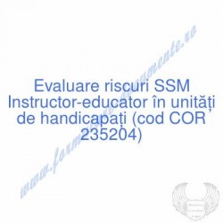 Instructor-educator în...