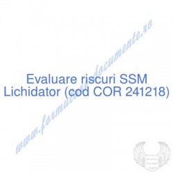 Lichidator (cod COR 241218)...