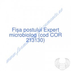 Expert microbiolog (cod COR...