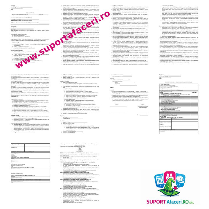Fișa postului Cântăreț bisericesc – model editabil DOC