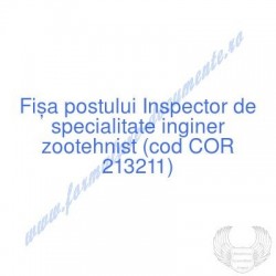 Inspector de specialitate...