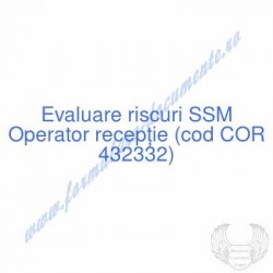 Operator recepţie (cod COR...